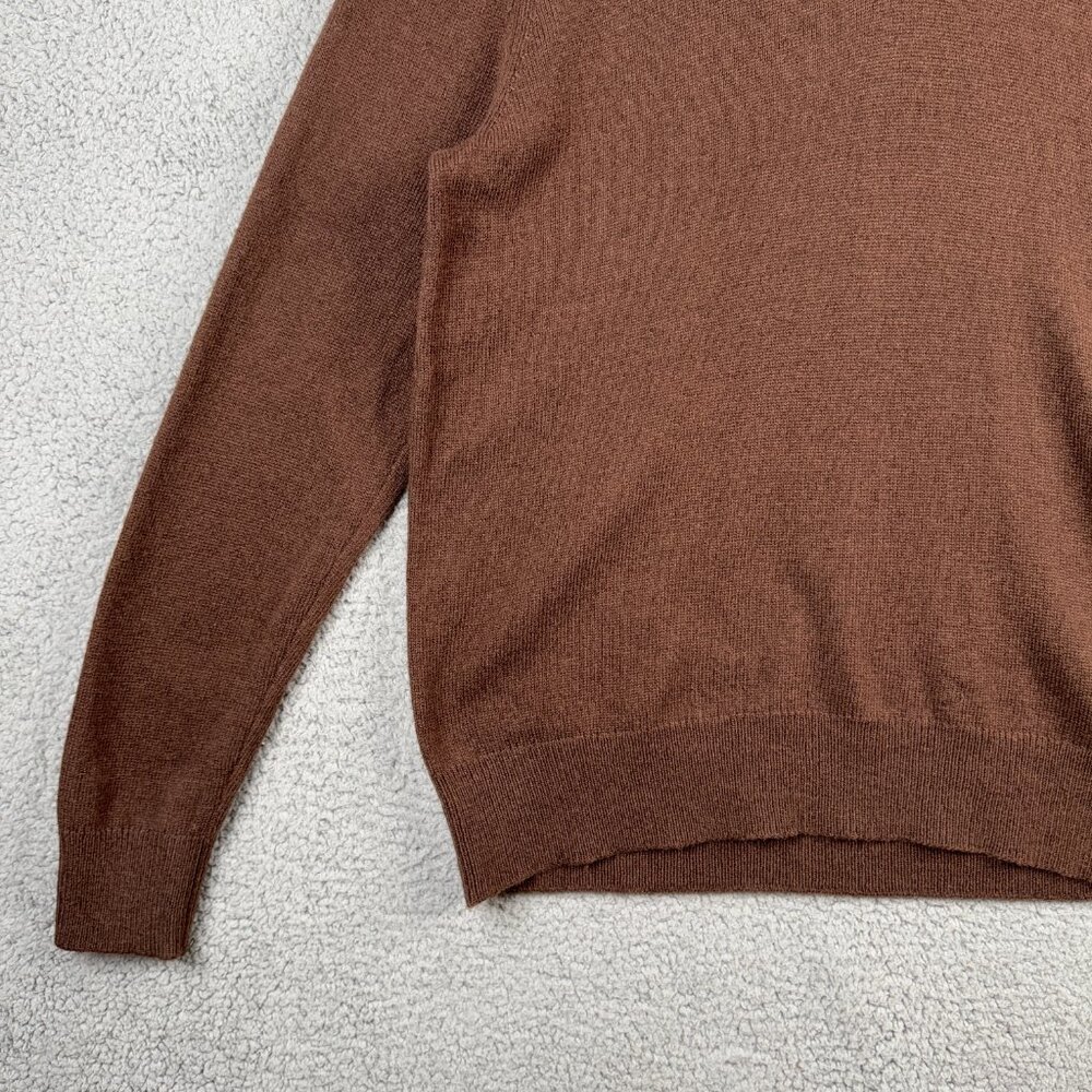 J. Crew Sweater Mens Size XL Brown Shawl Collar In Supersoft Lambswool Blend NWT - Picture 5 of 14